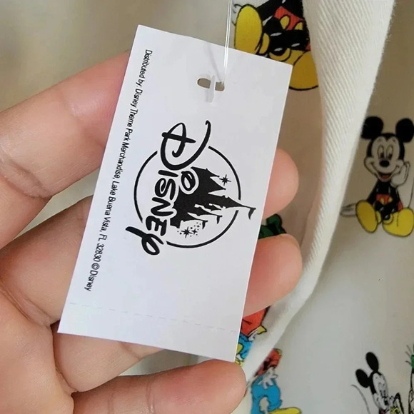 Disney Cream Button Down Shirt with Colorful Characters - Picture 5 of 8